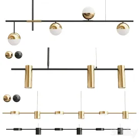 Collection linear chandelier